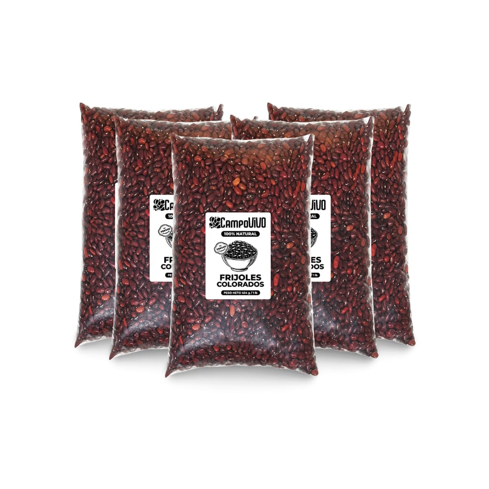 Frijoles colorados Campo Vivo (5 x 454 g / 1 lb) - Imagen 1