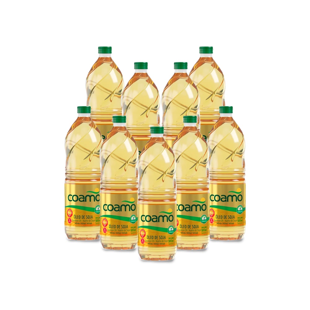 Aceite de soja refinado Coamo (9 x 900 ml) - Imagen 1