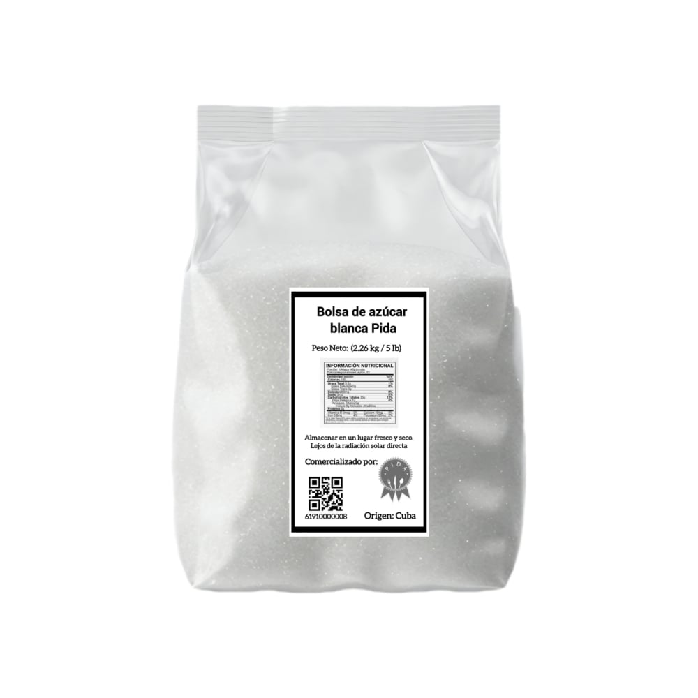 Azúcar blanca Pida (2.26 kg / 5 lb) - Imagen 1