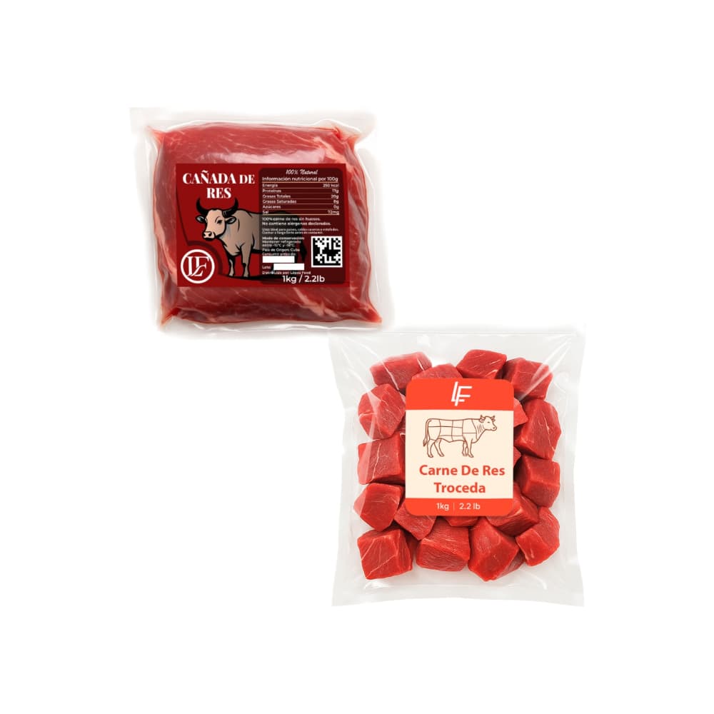 Cañada de res + Carne de res troceada - Imagen 1