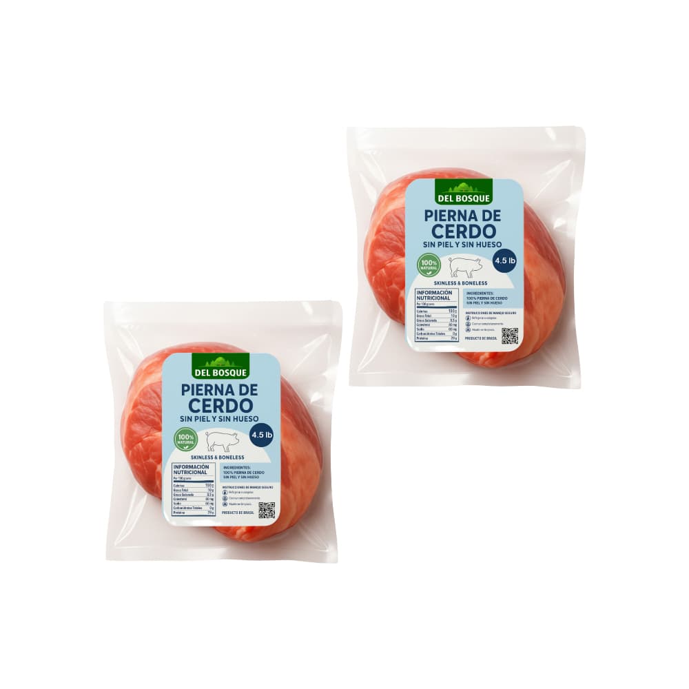 Combo de pierna de cerdo sin piel y sin hueso (2 X 4.5 lb) - Imagen 1
