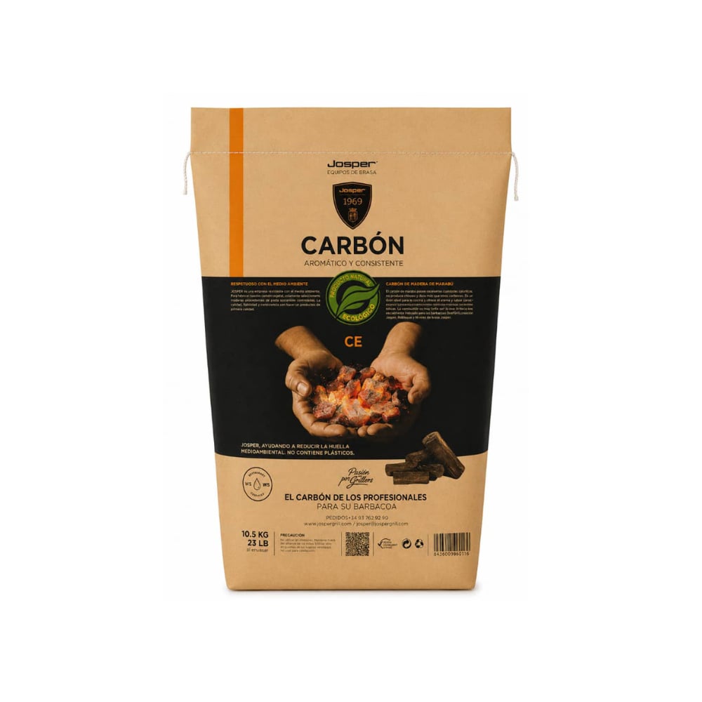 Carbón de marabú Josper (10.5 kg / 23 lb) - Imagen 1