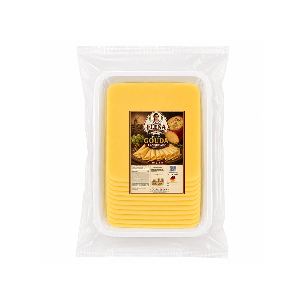 Queso gouda lasqueado Doña Elena (454 g / 1 lb) - Imagen 1