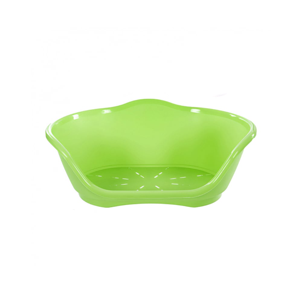 Cuna de plástico verde para mascotas de 65 cm x 41 cm Casa y Menaje - Imagen 1