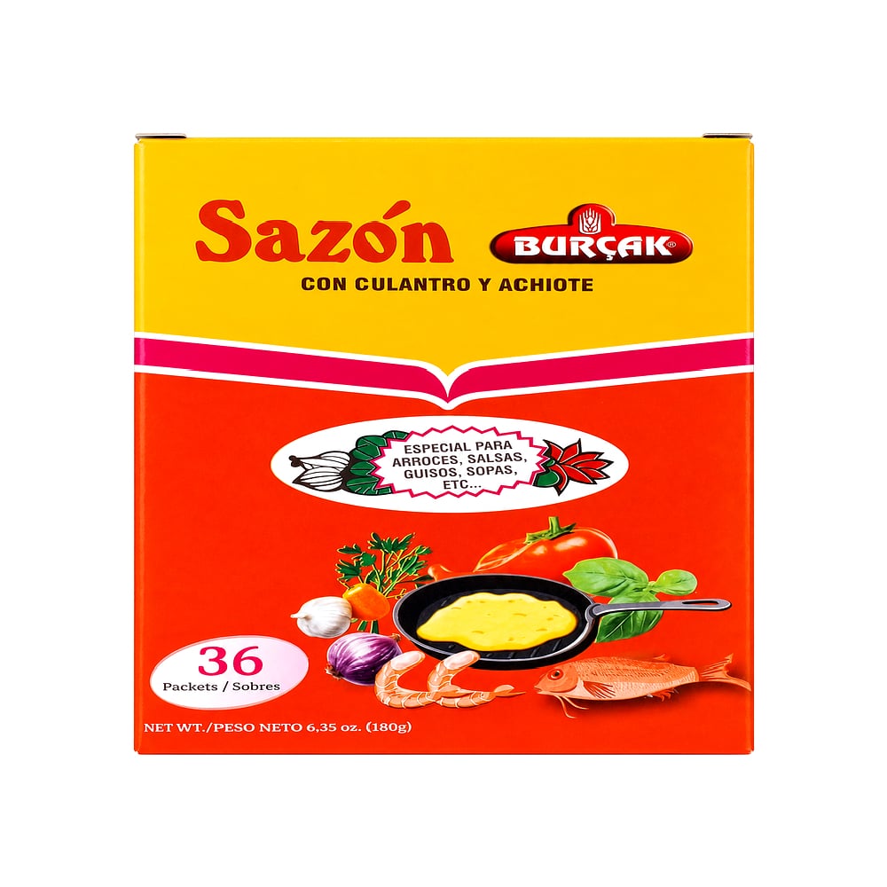 Sazón con Cilantro y Achiote Burçak — (36 x 5g) - Imagen 1