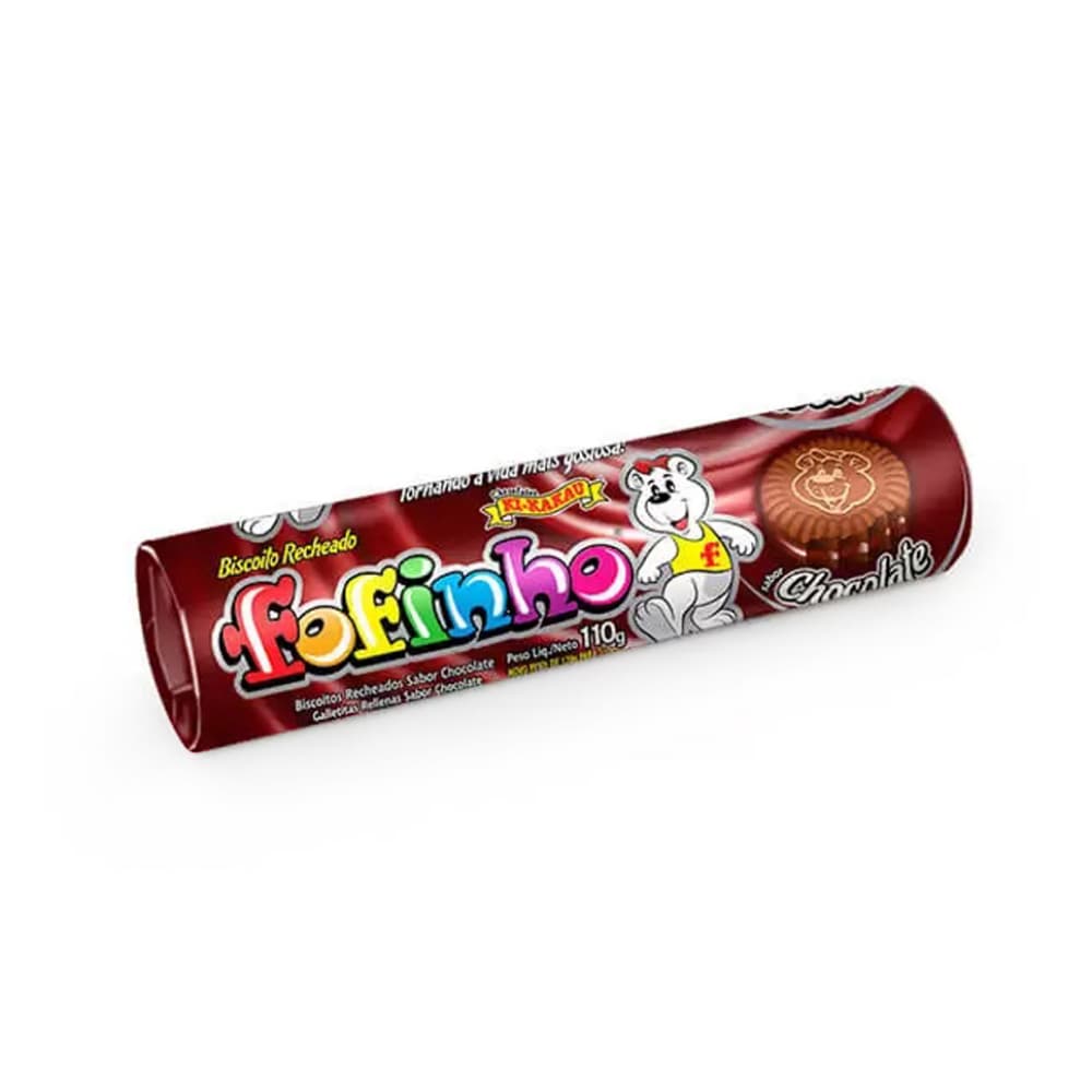 Galletas rellenas sabor chocolate Fofinho Ki-kakau (110 g / 3.88 oz) - Imagen 1
