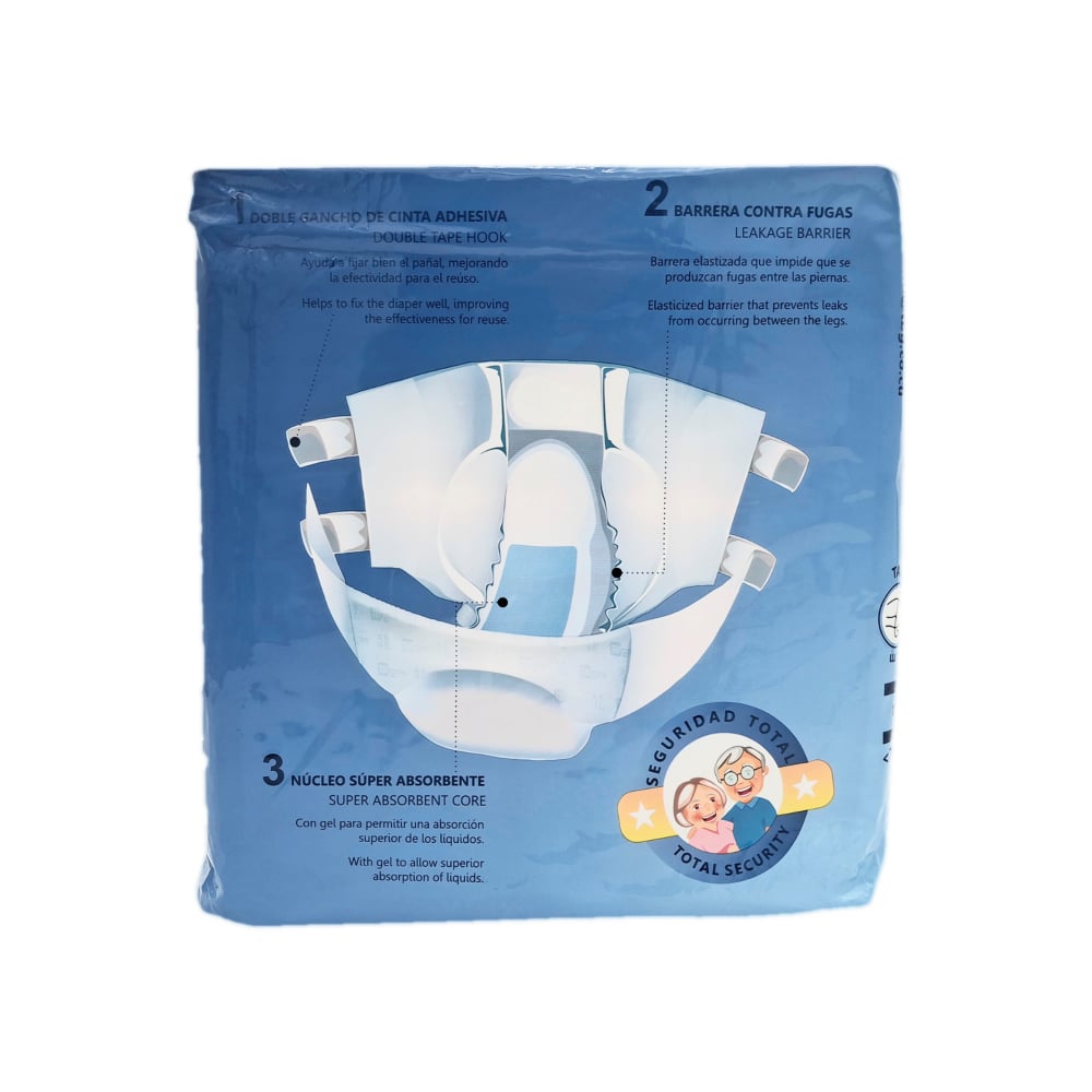 Pañales desechables para adultos talla M Tb Care (10 U) - Imagen 1