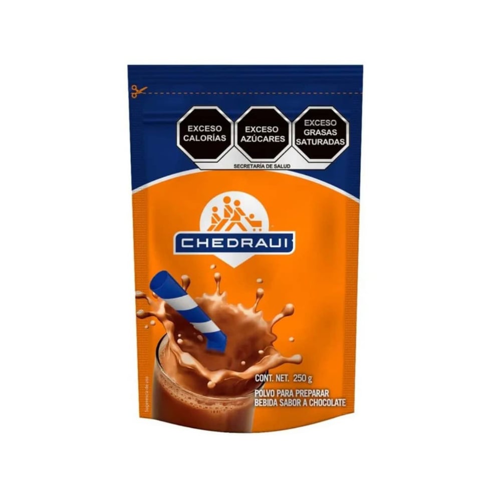 Polvo para preparar bebida sabor a chocolate Chedraui (250 g / 8.8 oz) - Imagen 1