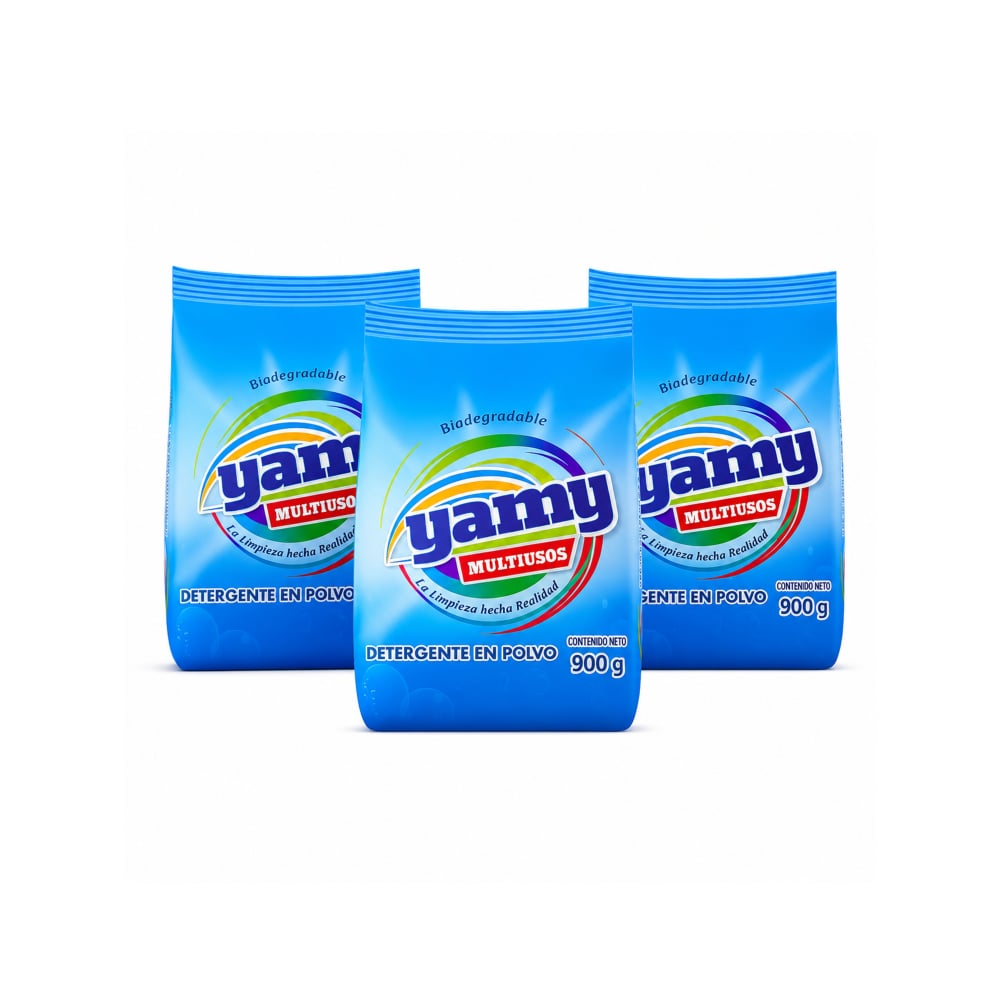 Detergente en polvo multiusos Yamy (3 x 900 g / 1.98 lb) - Imagen 1