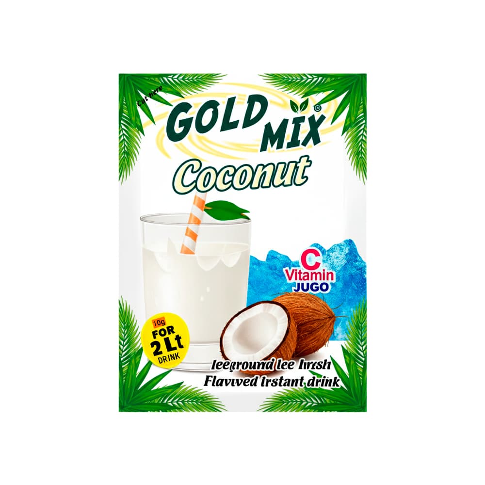 Refresco instantáneo sabor coco Gold Mix Erdem (10 g) - Imagen 1