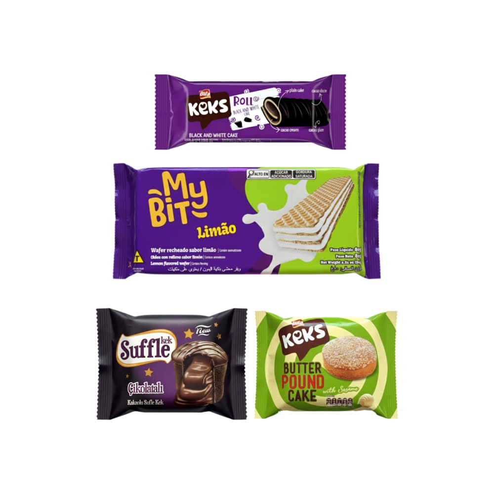 Sorbetos sabor limón + Pastelitos sabores chocolate y mantequilla - Imagen 1