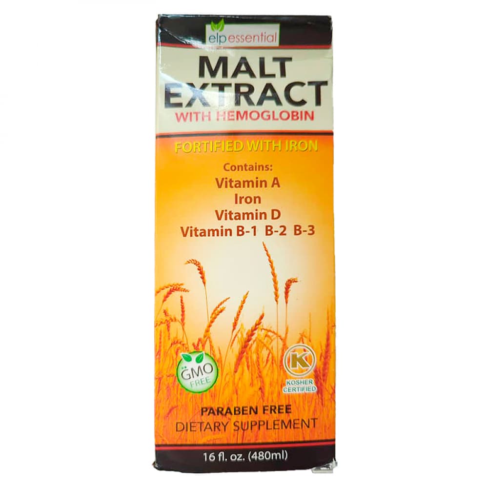 Extracto de Malta con Hemoglobina fortificada con Hierro Elp Essential (240 ml / 16 fl oz) - Imagen 1