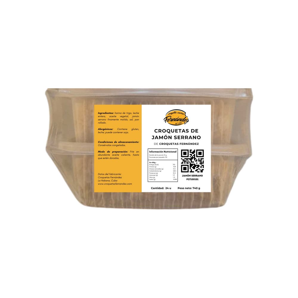 Croquetas de jamón serrano Croquetas Fernández (740 g / 1.63 lb) - Imagen 1