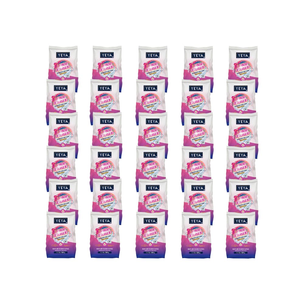 Detergente en polvo con aroma a flores Yeya (30 x 500 g / 1.1 lb) - Imagen 1