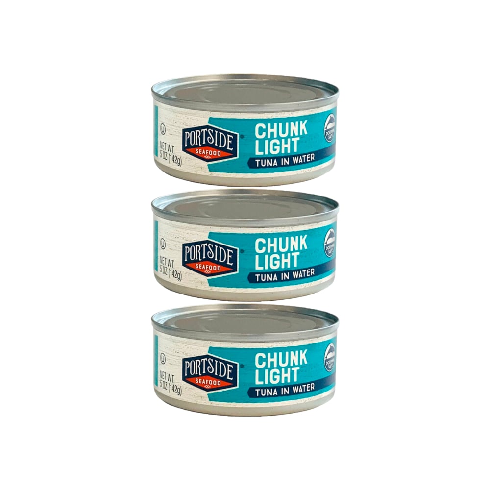 Atún claro en trozos en agua Portside (3 x 142 g / 5 oz) - Imagen 1