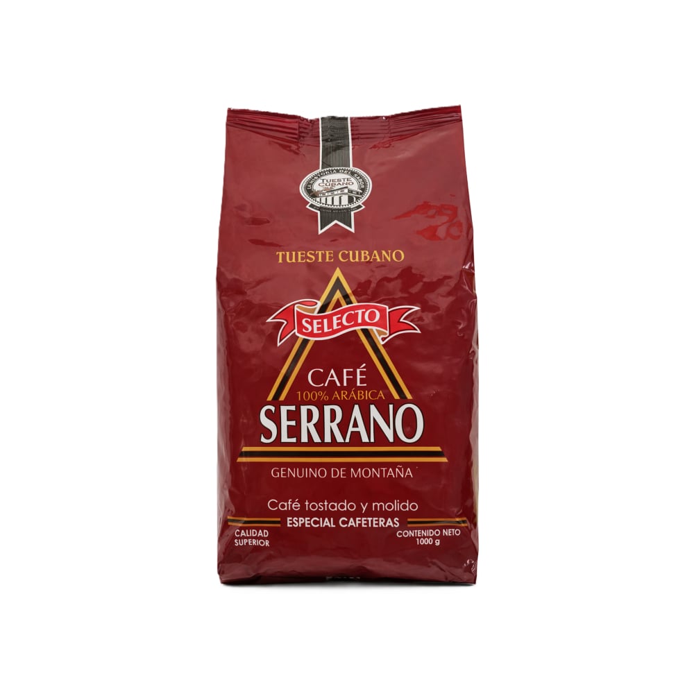 Café tostado y molido Serrano (1 kg / 2.2 lb) - Imagen 1