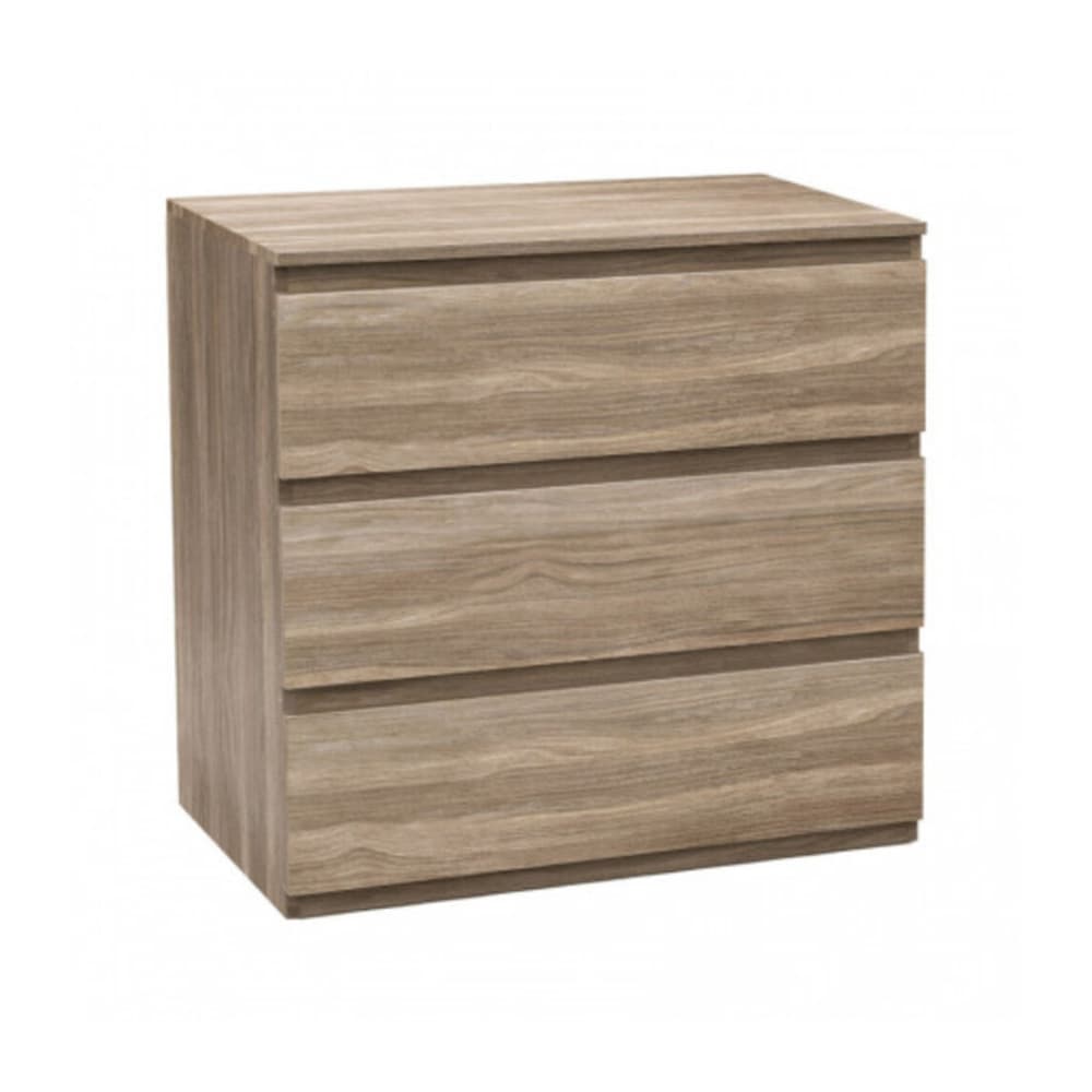 Comoda de 3 cajones 78 cm x 48 cm x 73 cm color efecto madera 7House - Imagen 1