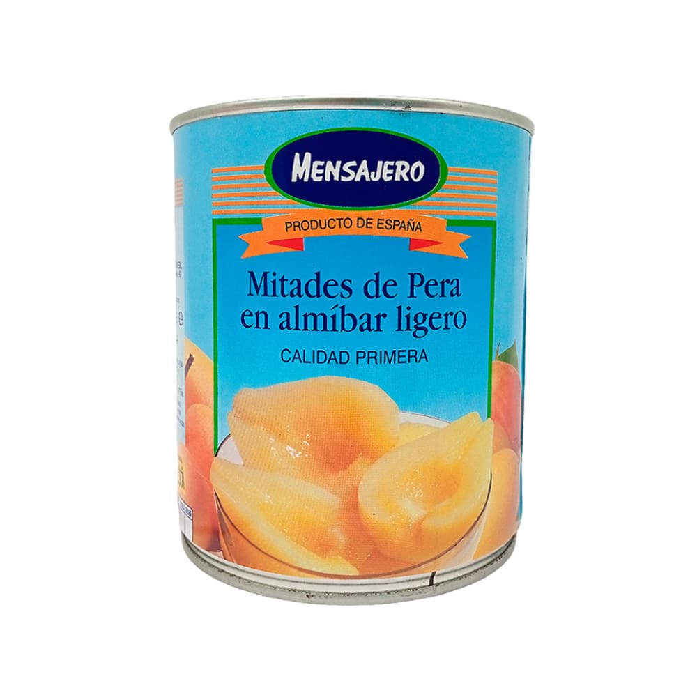 Mitades de pera en almíbar ligero Mensajero (840 g / 1.85 lb) - Imagen 1