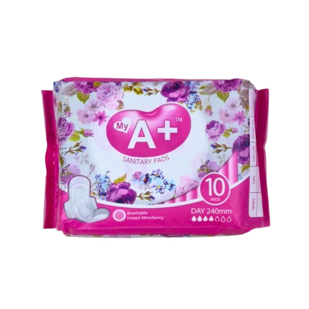 Almohadillas sanitarias íntimas con alas My A+ (10 U) - Imagen 1