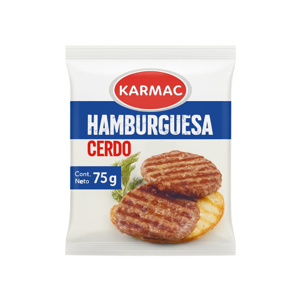 Hamburguesa de cerdo Karmac (75 g / 2.64 oz) - Imagen 1