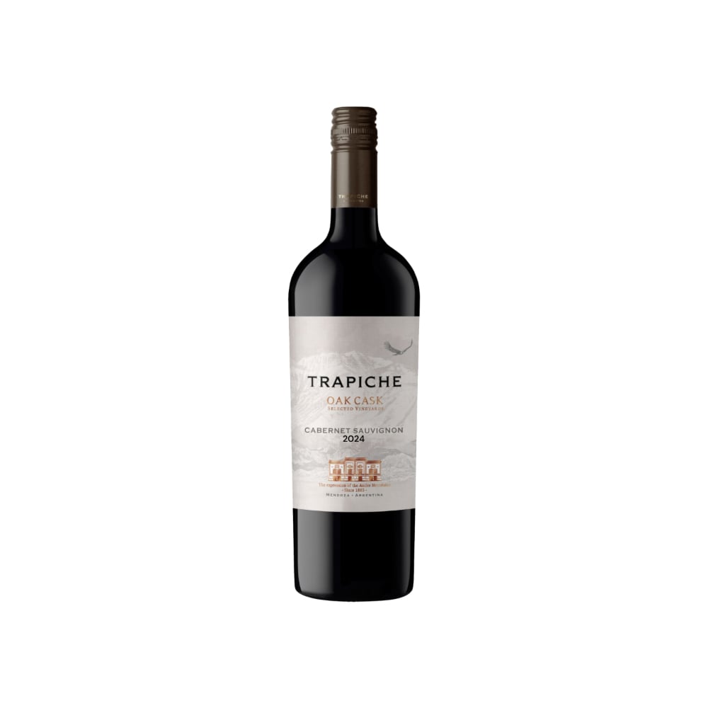 Vino tinto Oak Cask Cabernet Sauvignon Trapiche (750 ml) - Imagen 1
