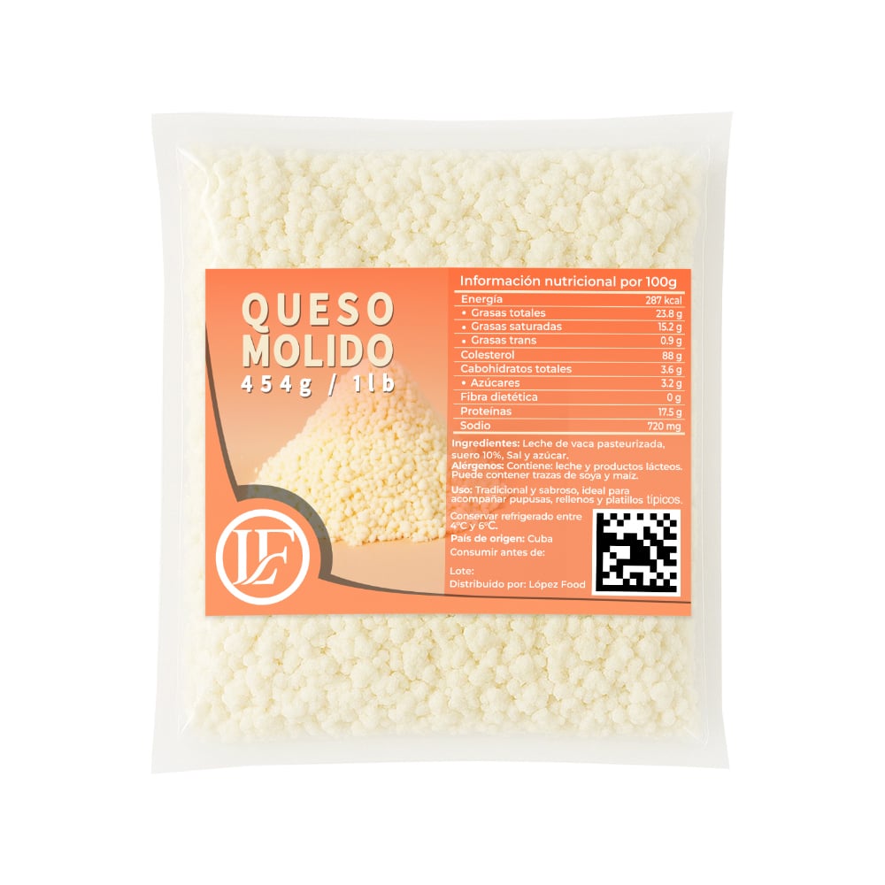 Queso blanco molido LF (454 g / 1 lb) - Imagen 1