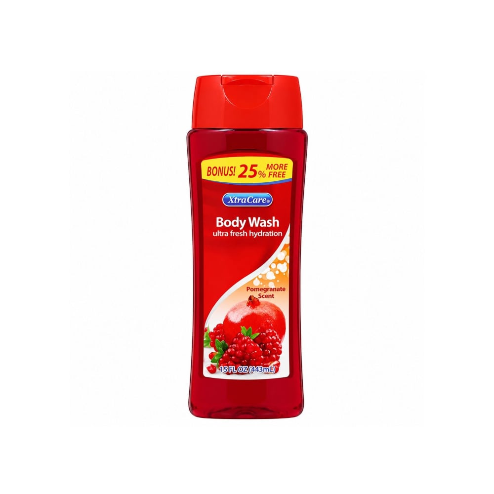 Gel de baño hidratación ultra fresca con aroma a granada XtraCare (443 ml / 15 fl oz) - Imagen 1