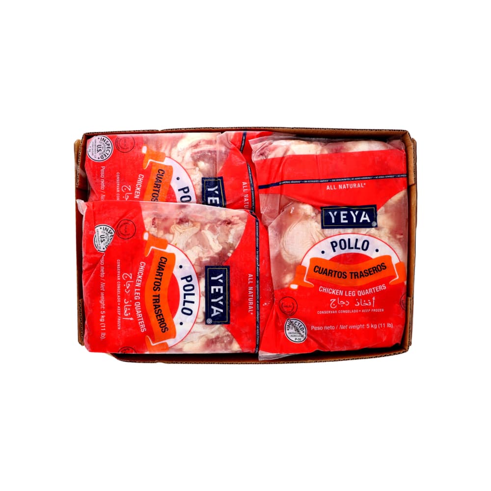 Caja de cuartos traseros de pollo Mar Jac -YEYA (15 kg / 33 lb) - Imagen 1