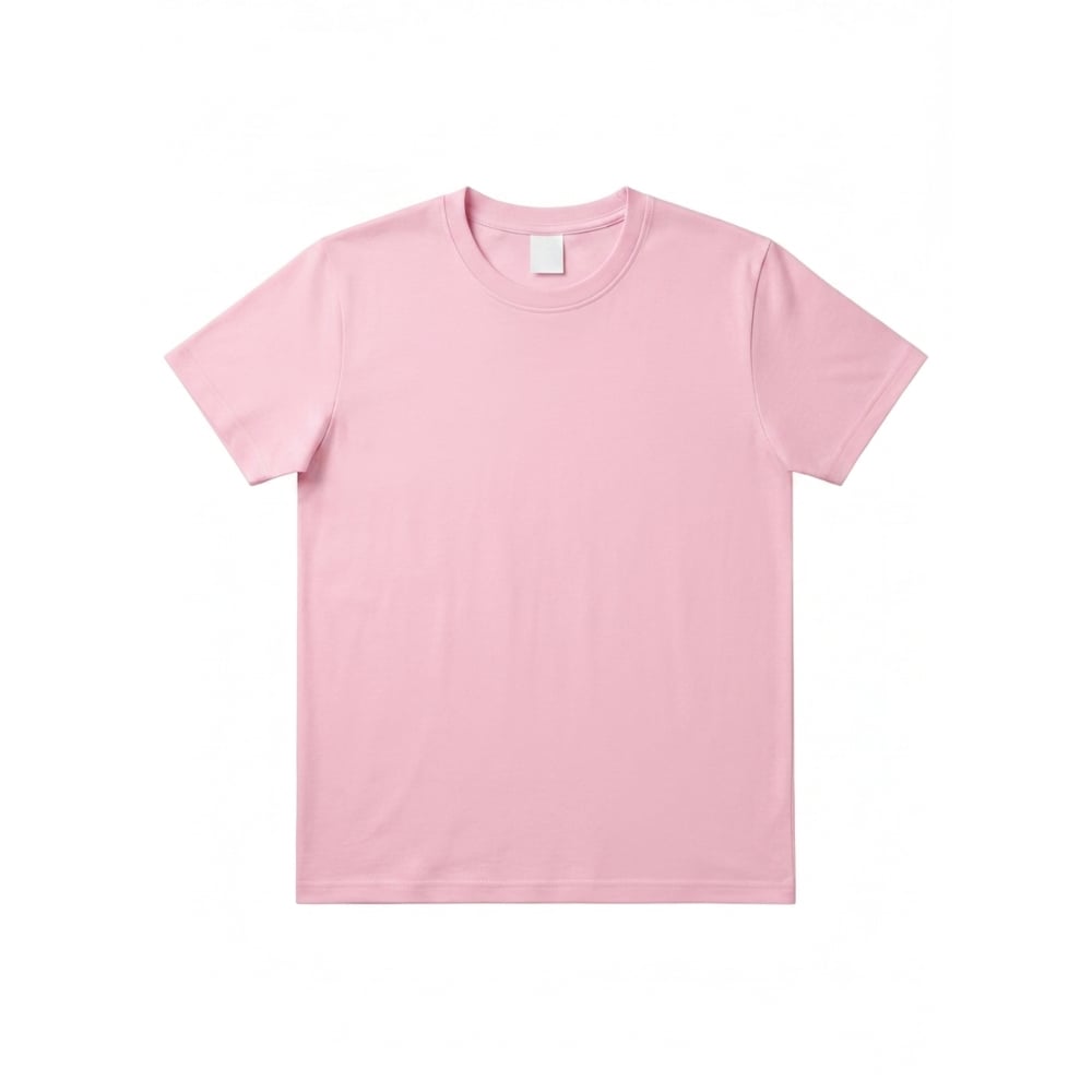 Camiseta de cuello redondo rosado de algodón para hombre Torbex (Talla XL) - Imagen 1