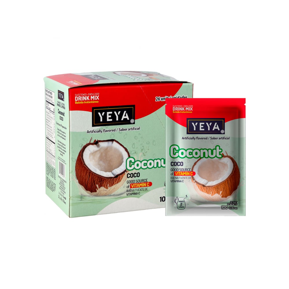 Refresco instantáneo sabor coco YEYA (26 x 10 g) - Imagen 1