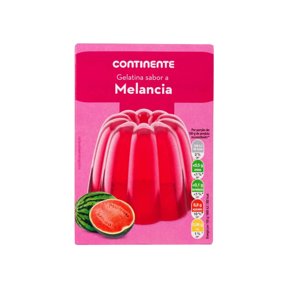 Gelatina en polvo sabor sandía Continente (2 x 67 g / 2.36 oz) - Imagen 1