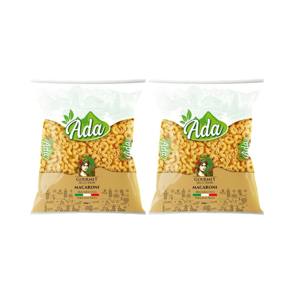Pasta coditos Ada (2 x 500 g / 1.1 lb) - Imagen 1