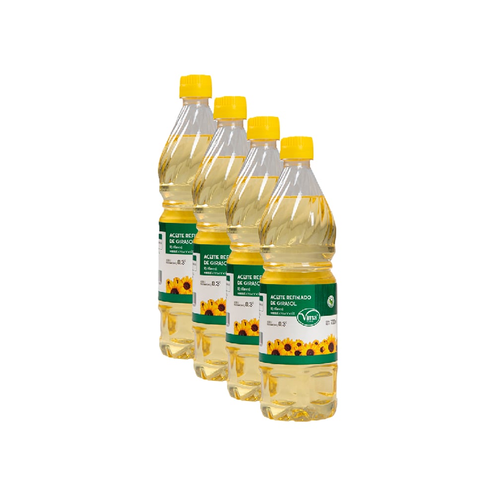 Aceite refinado de girasol Vima Foods (4 x 700 ml) - Imagen 1