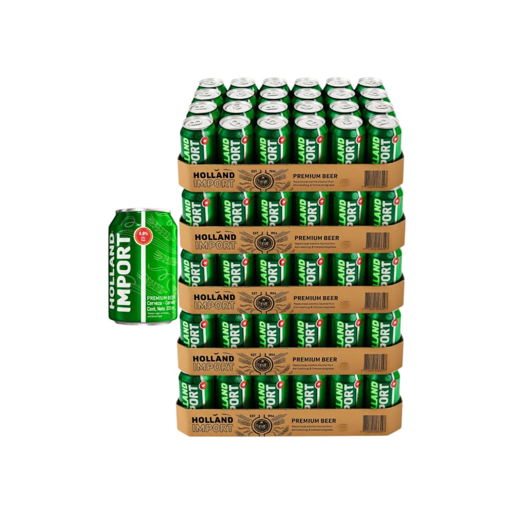 Cerveza Holland Import (120 X 330 ml) - Imagen 1