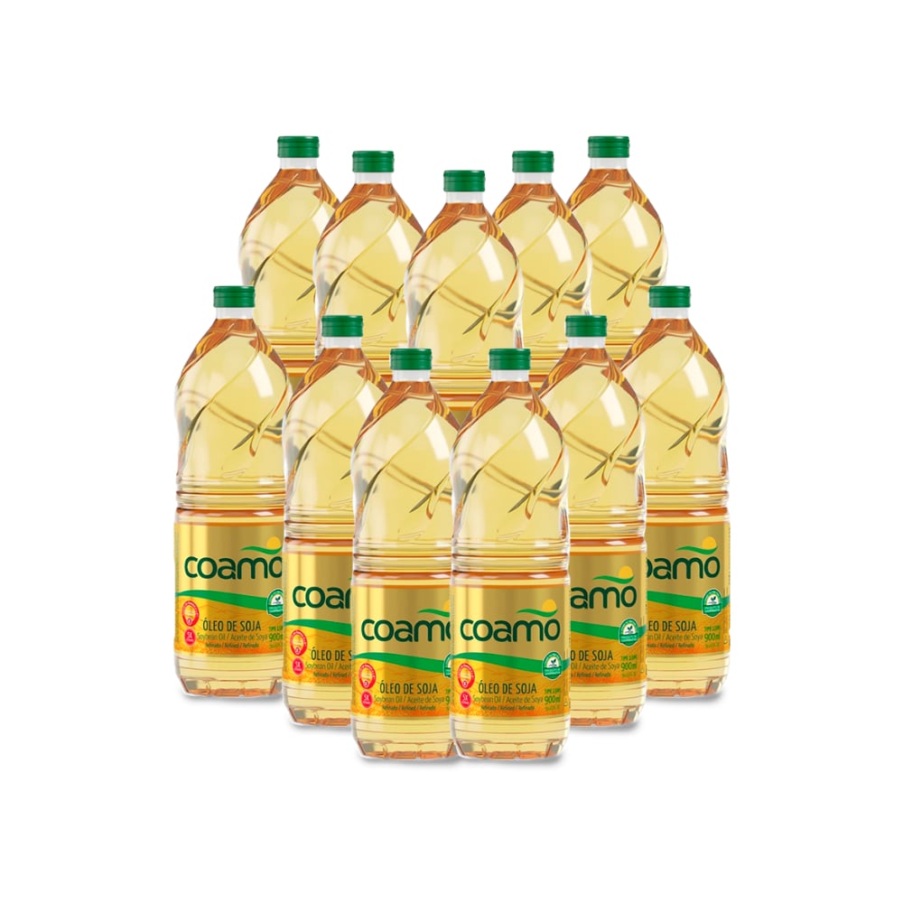 Aceite de soja refinado Coamo (11 x 900 ml) - Imagen 1
