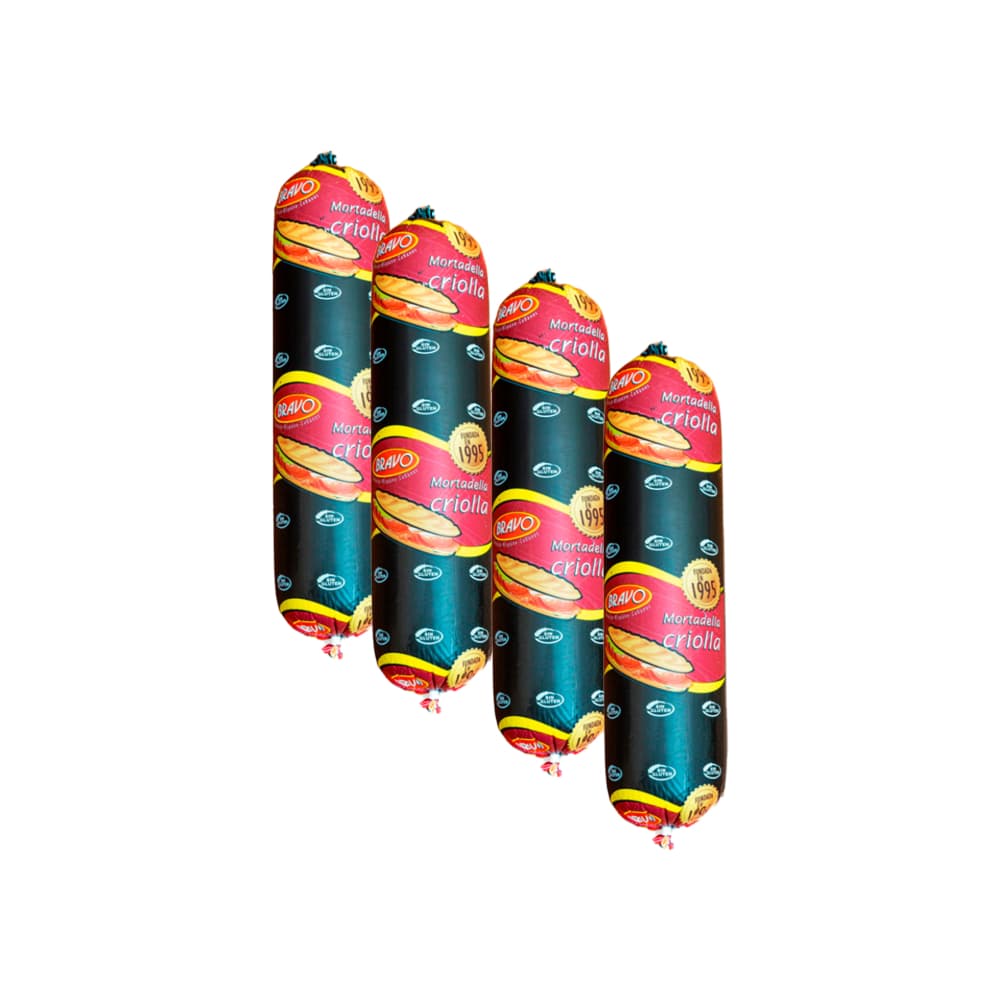 Mortadella criolla Bravo (4 x 800 g / 1.76 lb) - Imagen 1