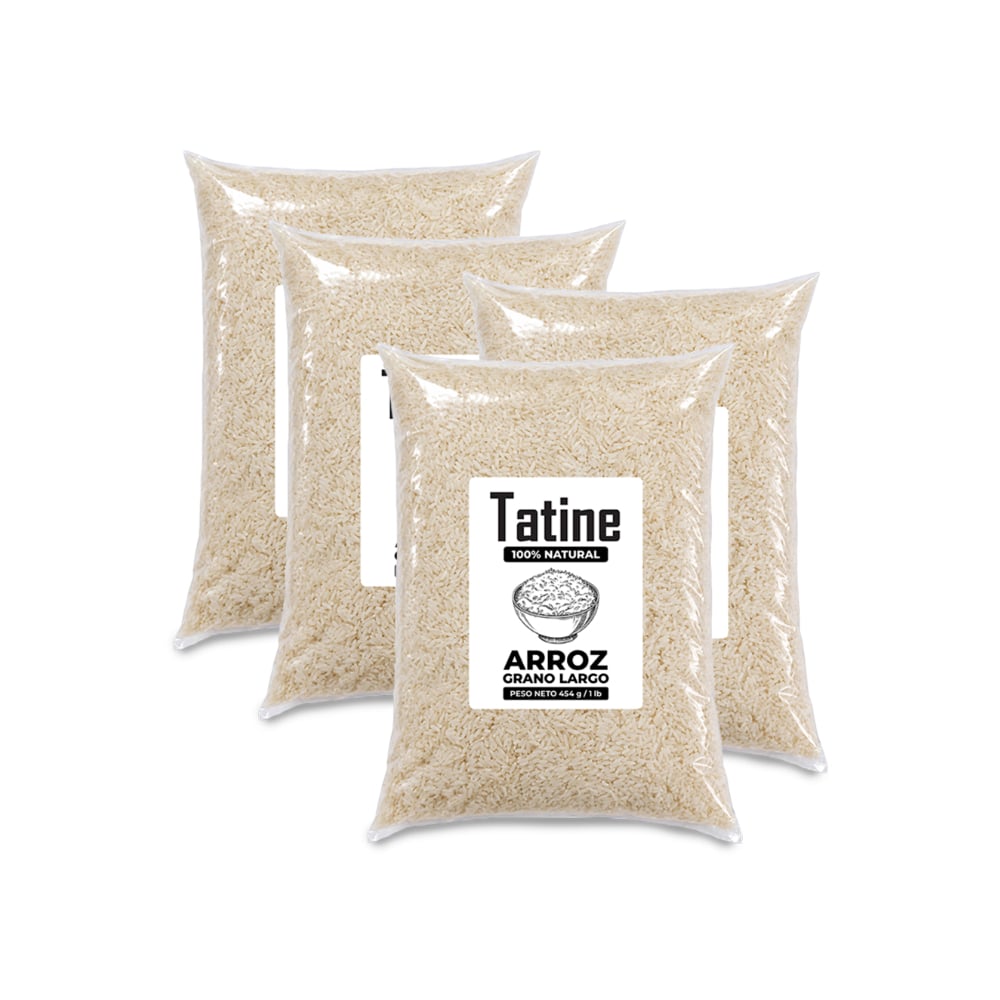 Arroz de grano largo Tatine (4 x 454 g / 1 lb) - Imagen 1
