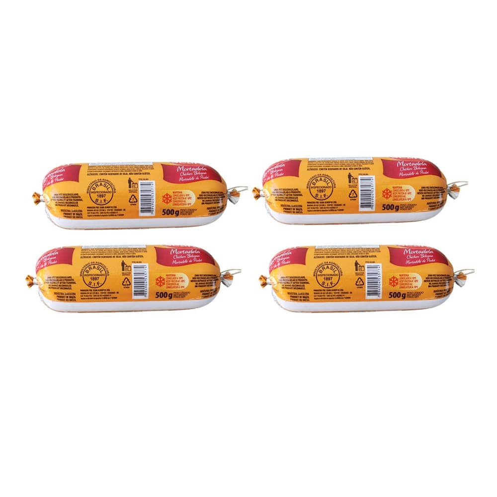 Mortadela de pollo Seara (4 x 500 g / 1.1l lb) - Imagen 1