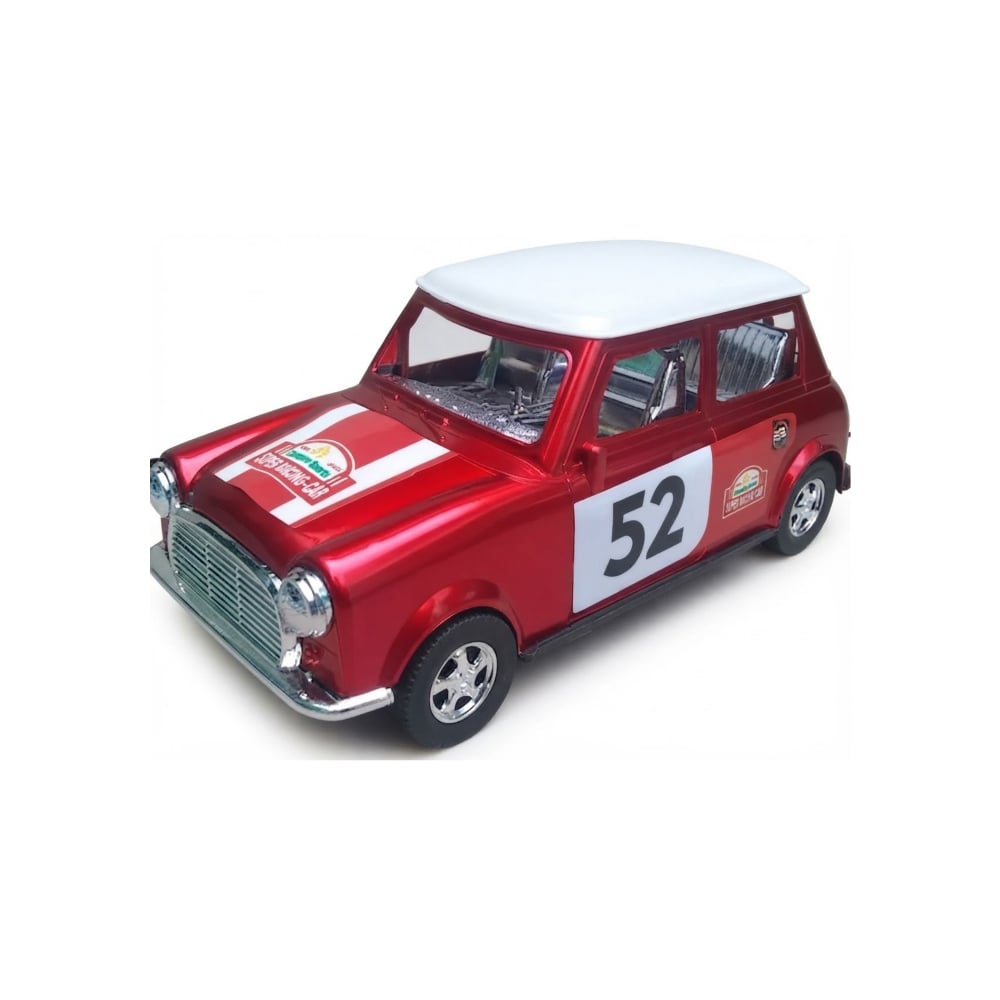 Carro clásico de juguete Mini Cooper rojo y blanco Toys - Imagen 1