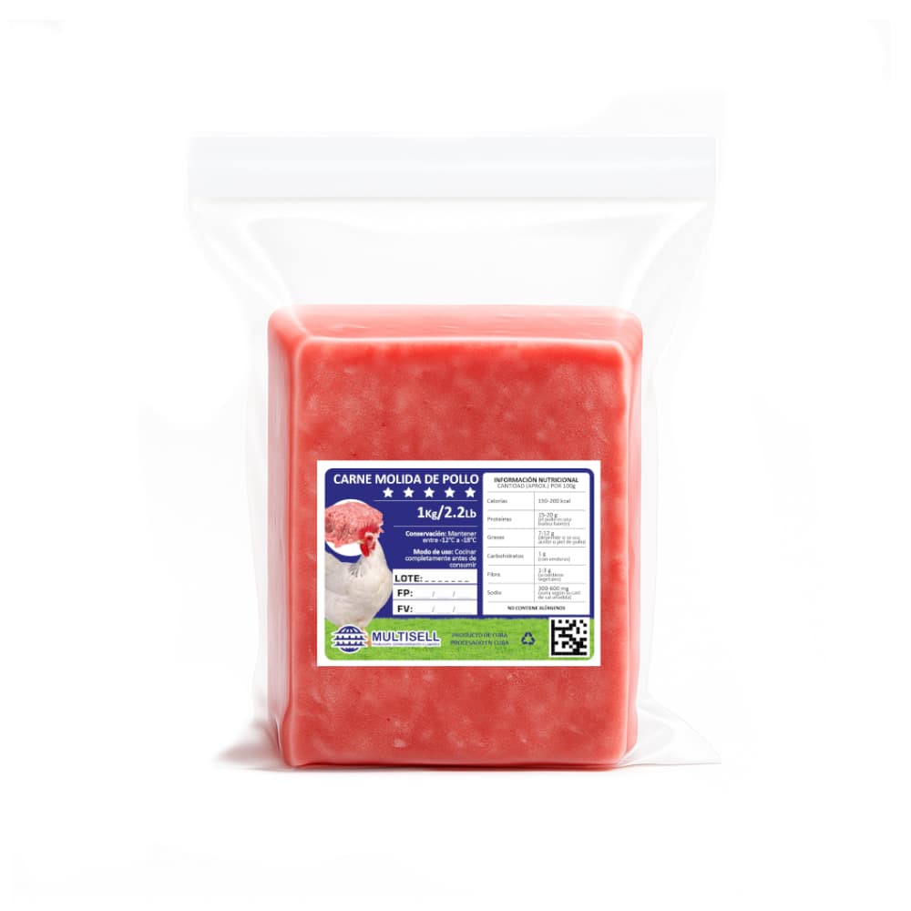 Carne separada mecánicamente Multisell (1 kg / 2.2 lb) - Imagen 1