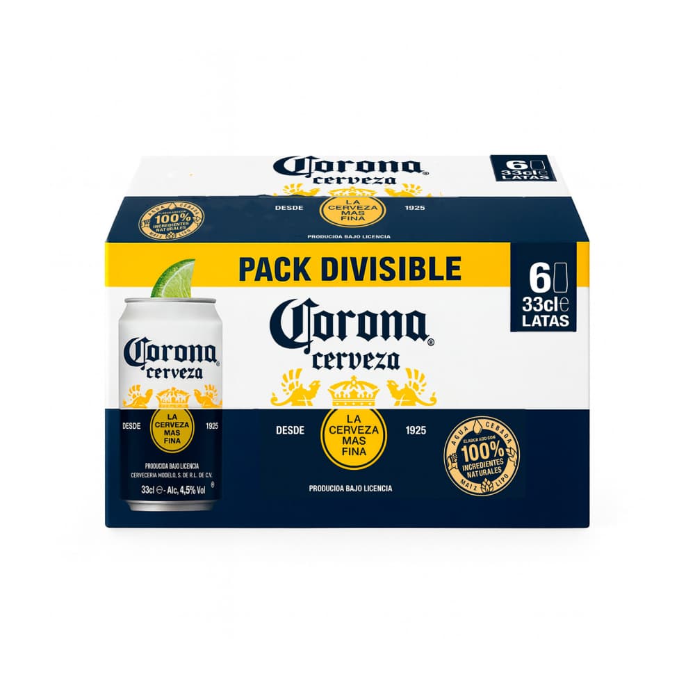 Cerveza Corona (6 x 330 ml) - Imagen 1