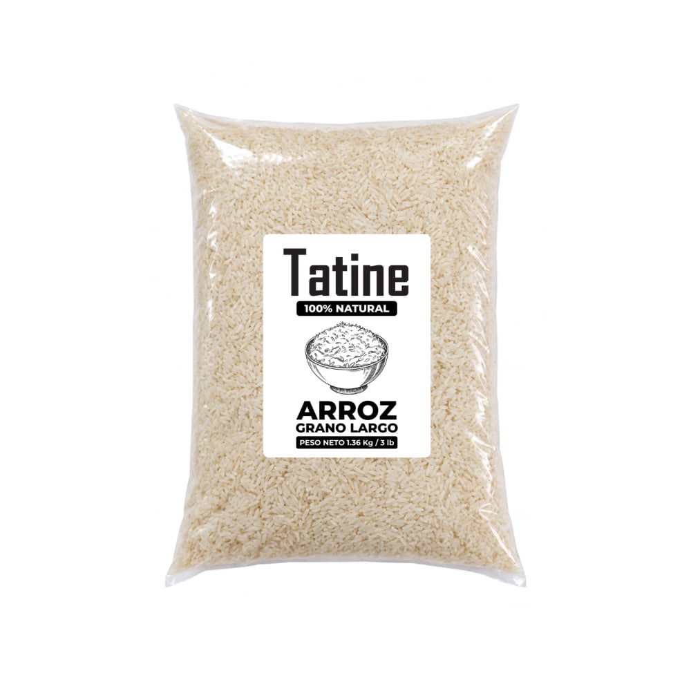 Arroz de grano largo Tatine (1.36 kg / 3 lb) - Imagen 1