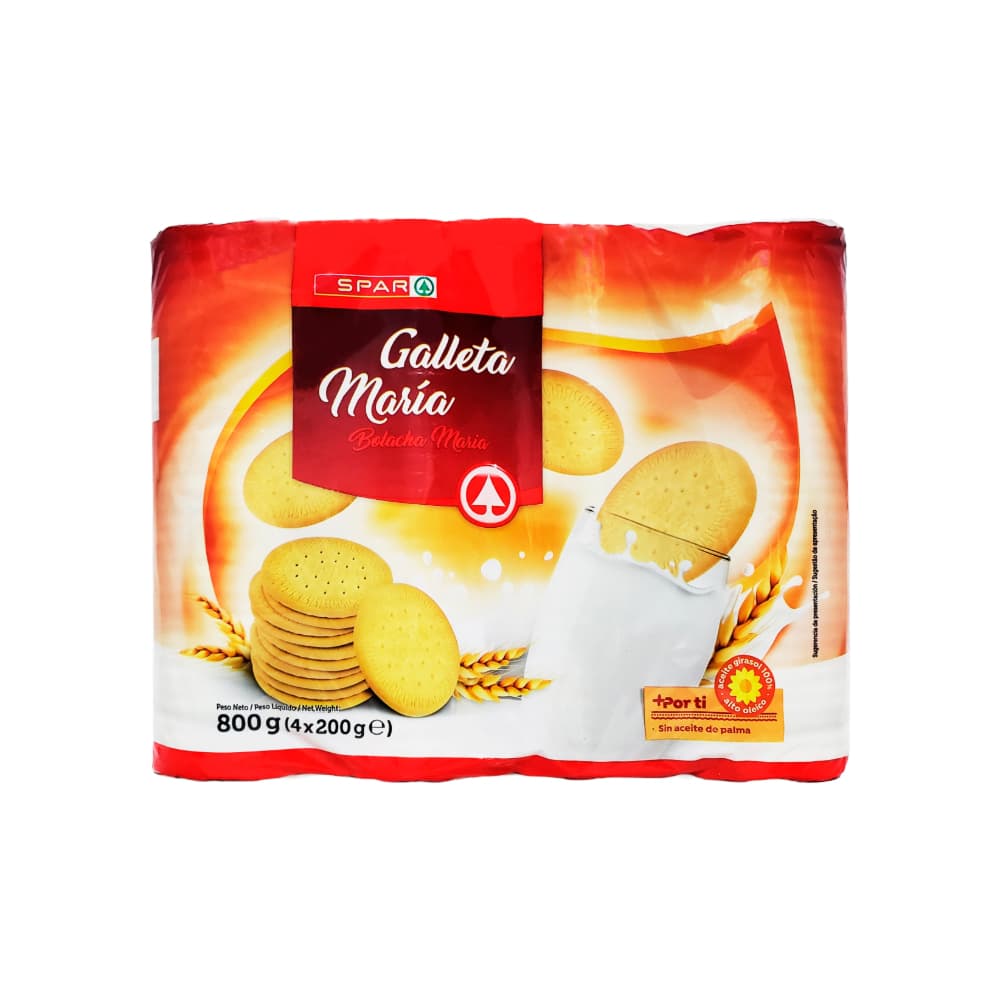 Galleta maria bolacha SPAR (4 x 200 g / 7.05 oz) - Imagen 1