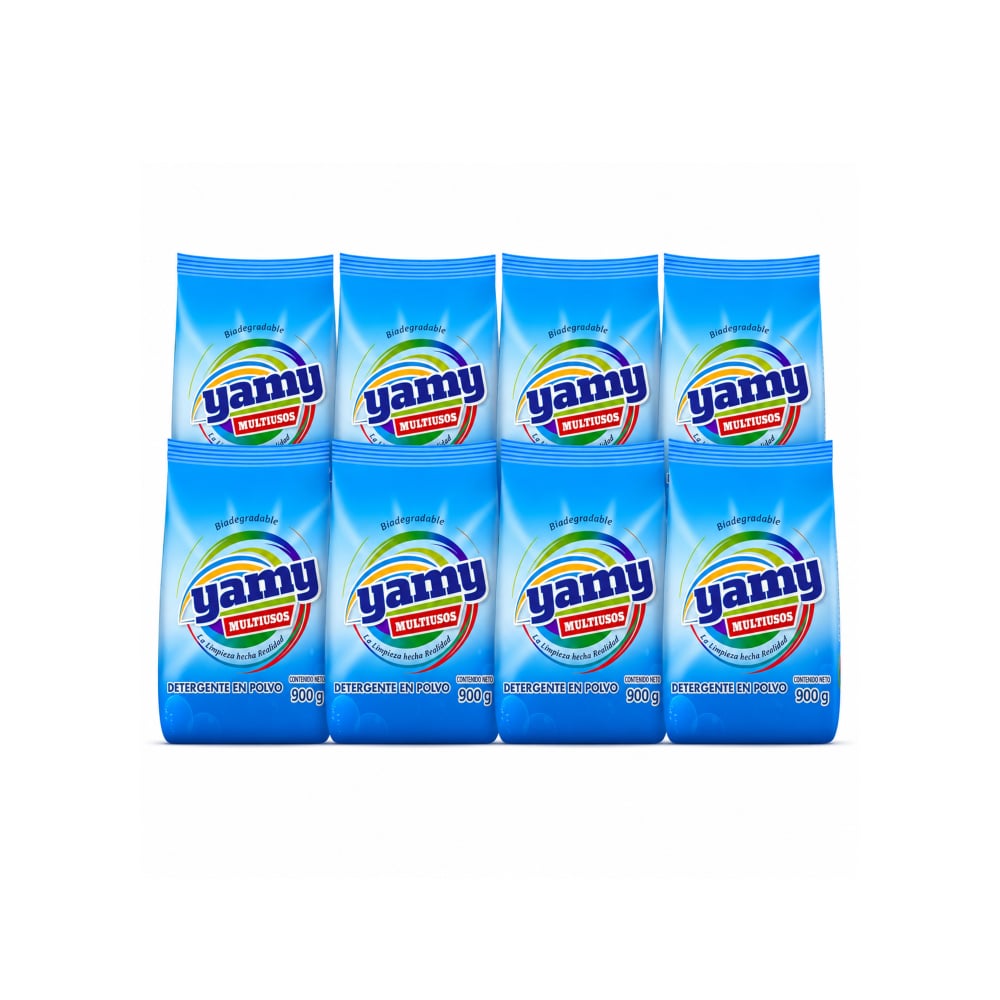 Detergente en polvo multiusos Yamy (8 x 900 g / 1.98 lb) - Imagen 1