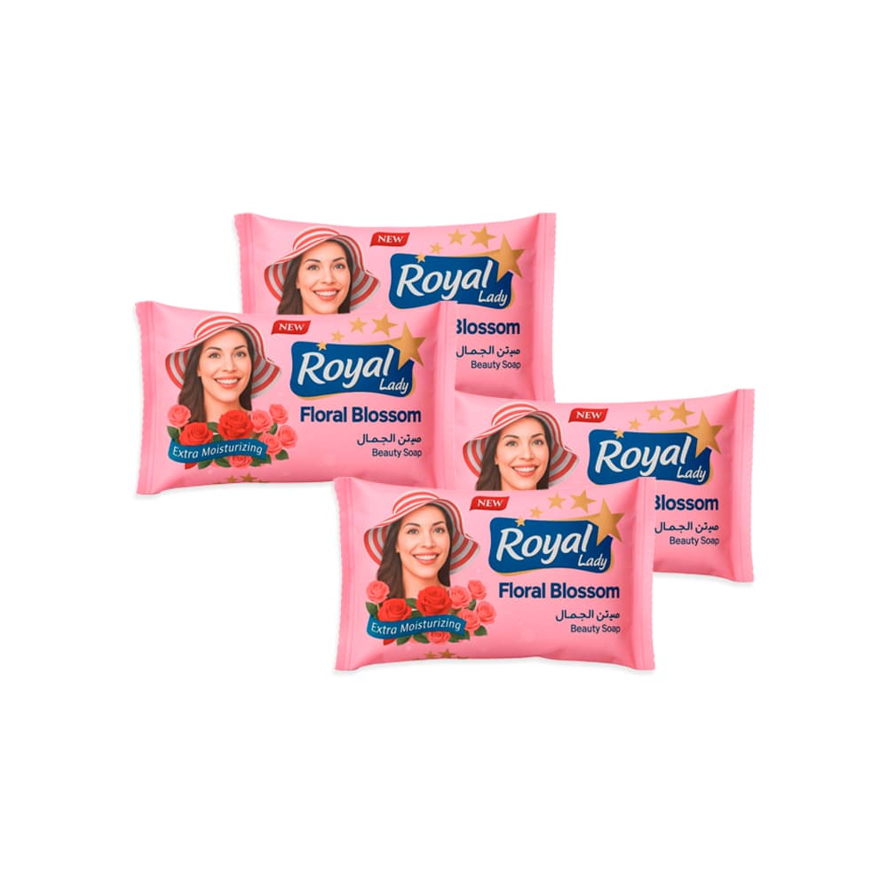 Jabón de tocador con aroma floral Royal Lady (4 x 80 g / 2.82 oz) - Imagen 1