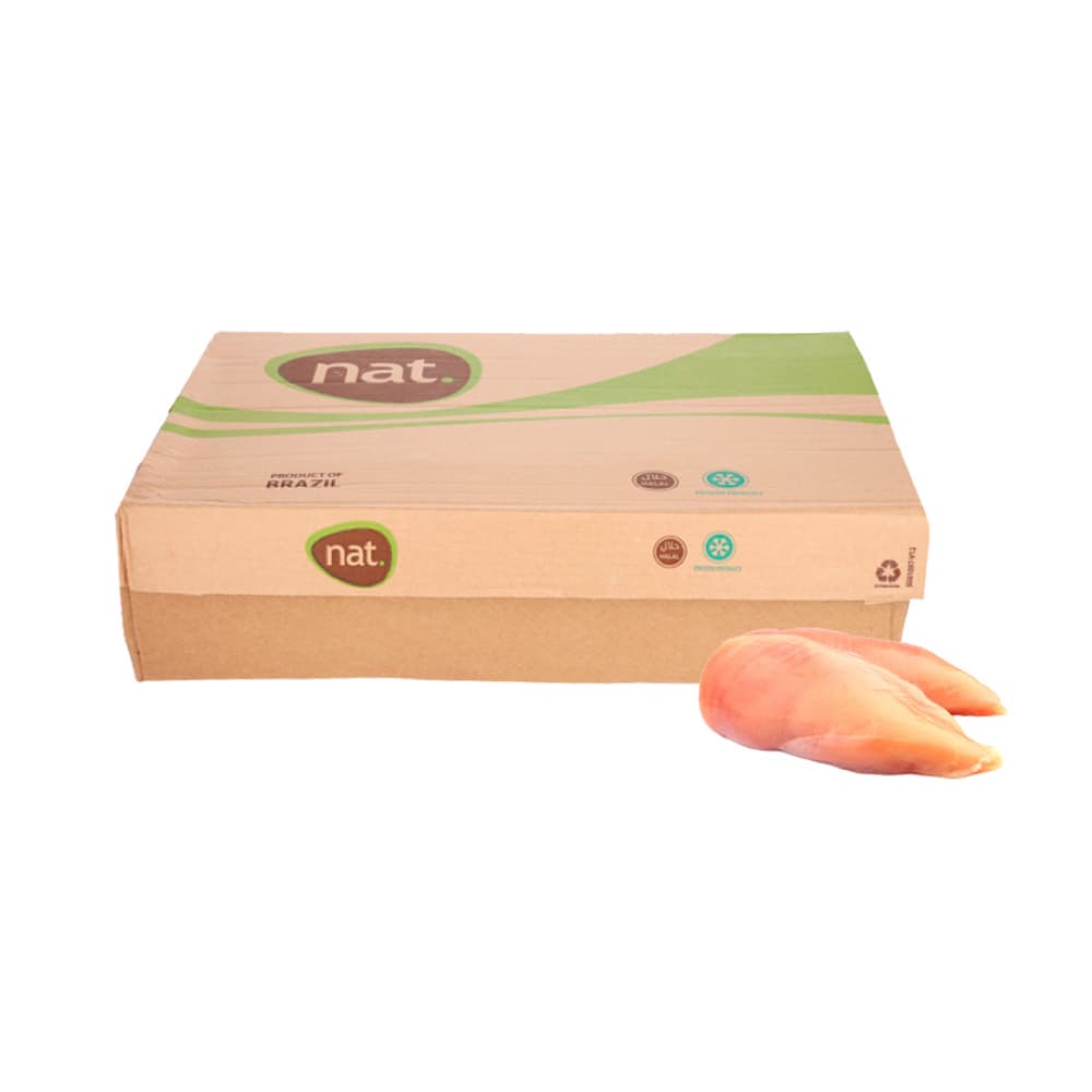 Caja de pechuga de pollo sin piel y sin hueso Nat (12 kg / 26.4 lb) - Imagen 1