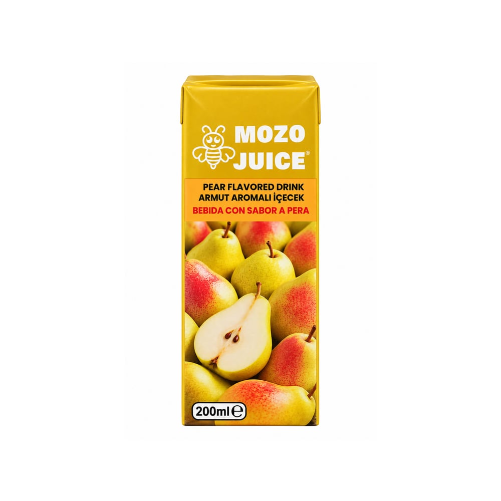 Bebida con sabor a pera Mozo Juice (200 ml) - Imagen 1