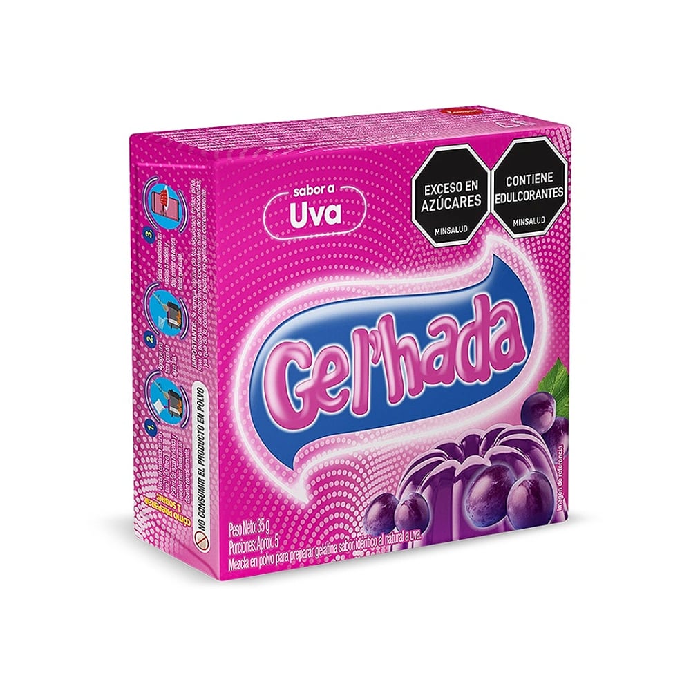 Gelatina de uva Gel´hada (35 g / 1.23 oz) - Imagen 1