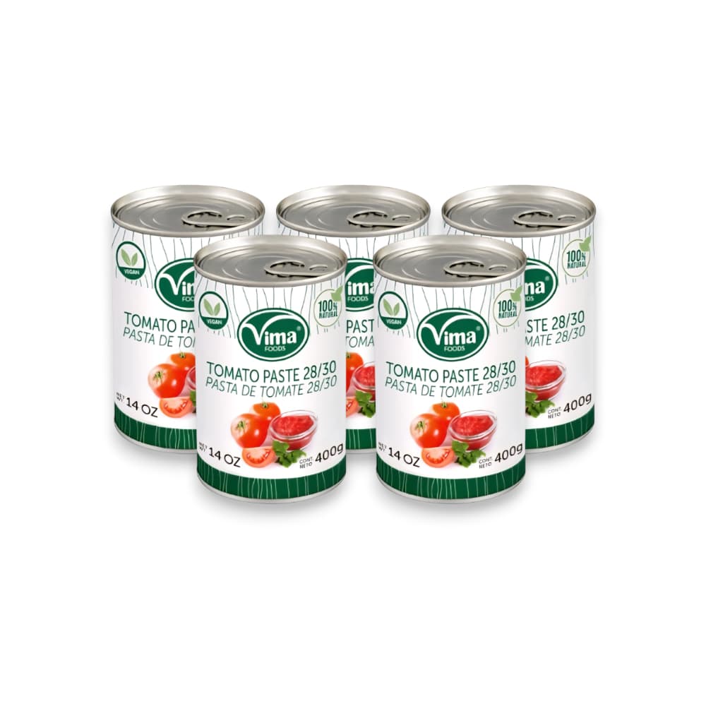 Pasta de tomate Vima Foods (5 x 400 g / 14 oz) - Imagen 1