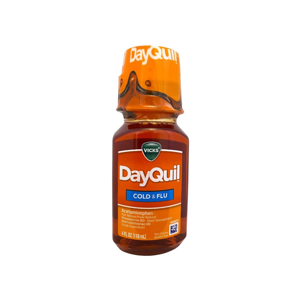 Líquido para el resfriado y la gripe Vicks DayQuil (118 ml / 4 oz) - Imagen 1